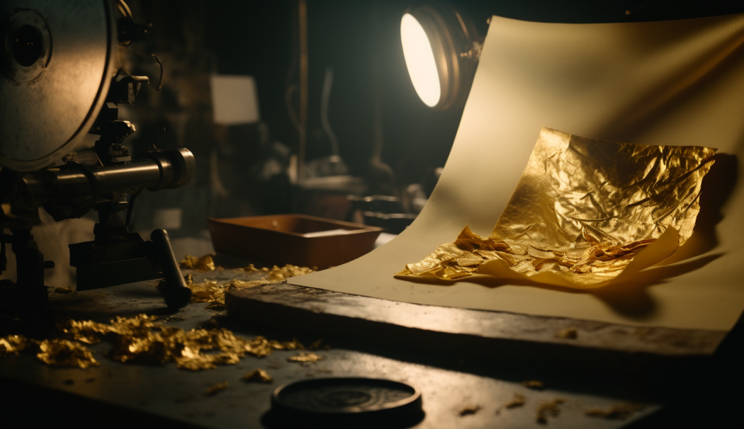 Gold leaf in old store